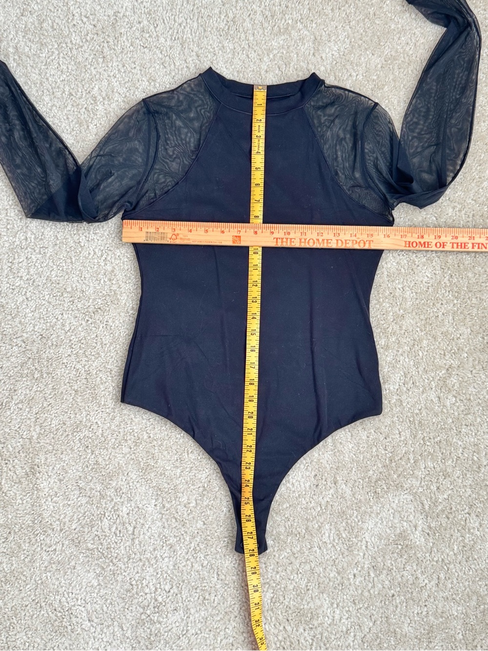 🔹 PUMIEY Sheer Mesh Long Sleeve Bodysuit – Size L – NWOT - Picture 5 of 5
